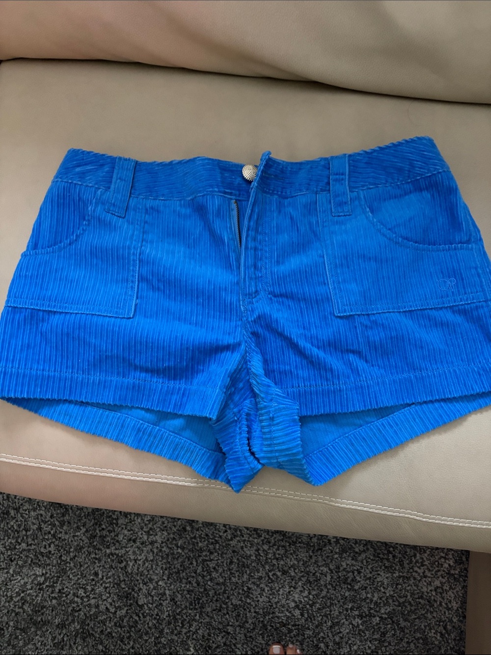 OP blue corduroy shorts